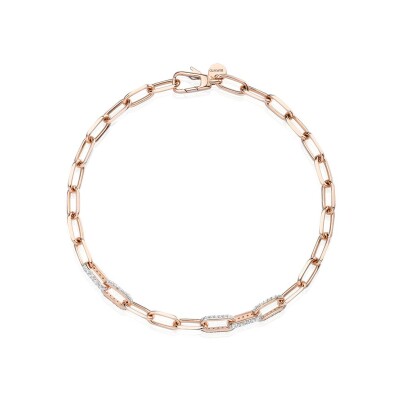 Bracelet Burato Chain Fine en or rose et diamants